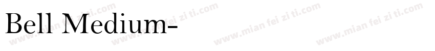 Bell Medium字体转换